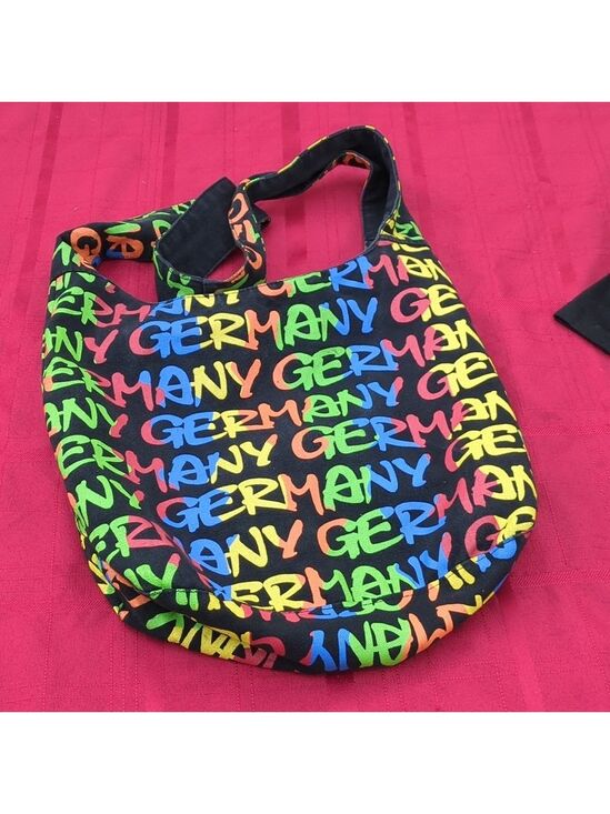 Handbags - Germany Colorful Novelty Print Shoulder Bag Zip Closure